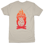 No Campfires Volleyball Tee