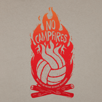 No Campfires Volleyball Tee